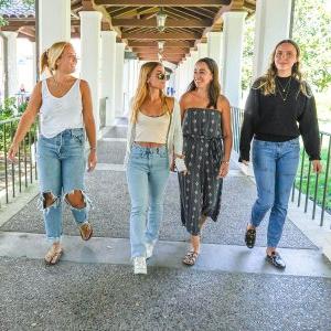 Group of students on a sunny day